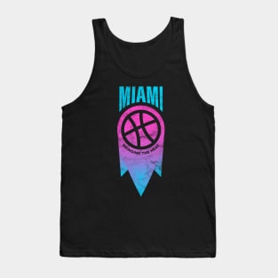 Modern Flaming Basketball Miami Heat 2021 Logo Redesign Tank Top